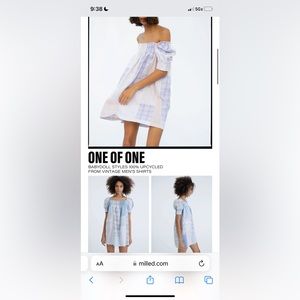 Re/done one of a kind babydoll patch dress NWT